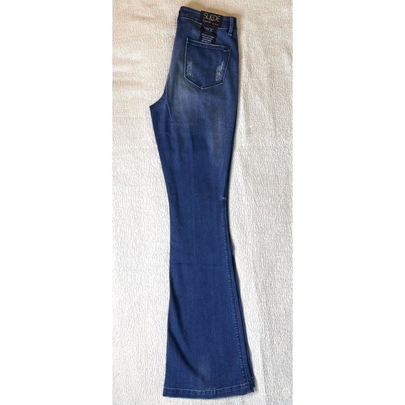 Farrah High Rise Flare Bell Bottom Jeans Size 27 NEW Y2K Inspired - Picture 3 of 12